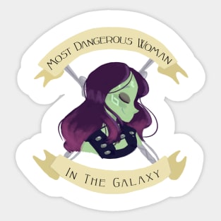 The Most Dangerous Woman in the Galaxy Sticker